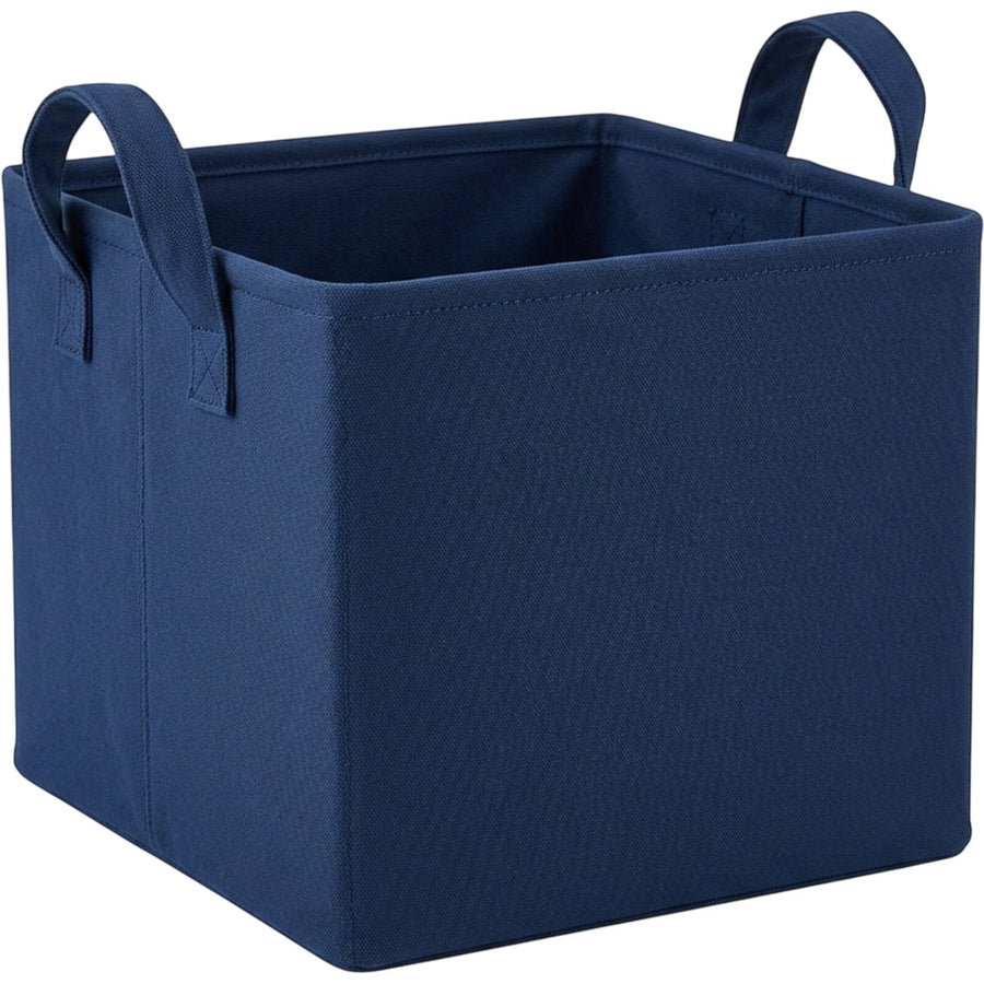 Luvna Deep Fabric Storage Basket Navy 15 in