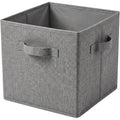 Luvna Foldable Fabric Storage Basket Gray 13 in